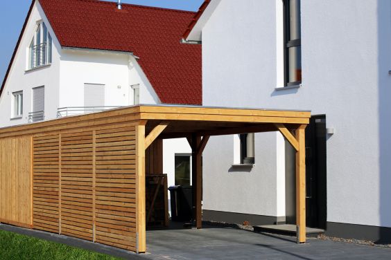 carport moderne en bois 
