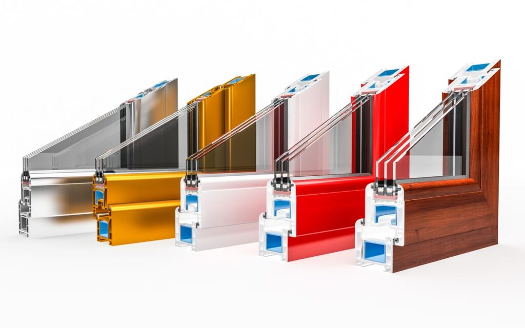 Image représentant les différentes couleurs et composition pour des vérandas en PVC.
